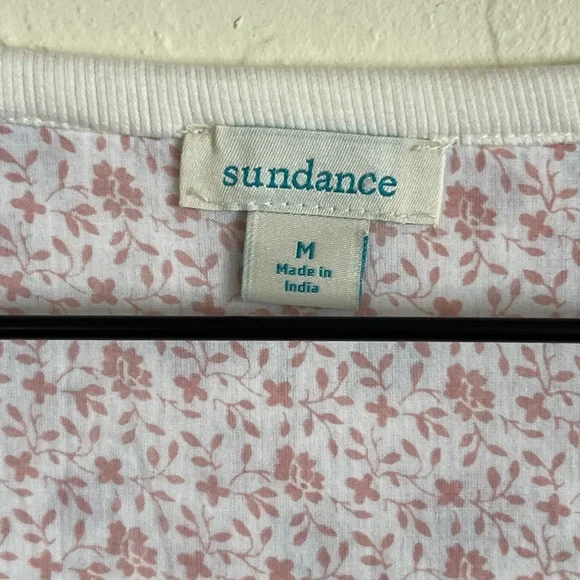 Sundance Floral Waffle Thermal Pajama Set Long Henley Shirt Jogger Pants Medium - Picture 11 of 11